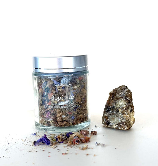 AnaGennisi Energy Incense for purification and protection with natural resins, herbs, essential oils and aromatic woods.